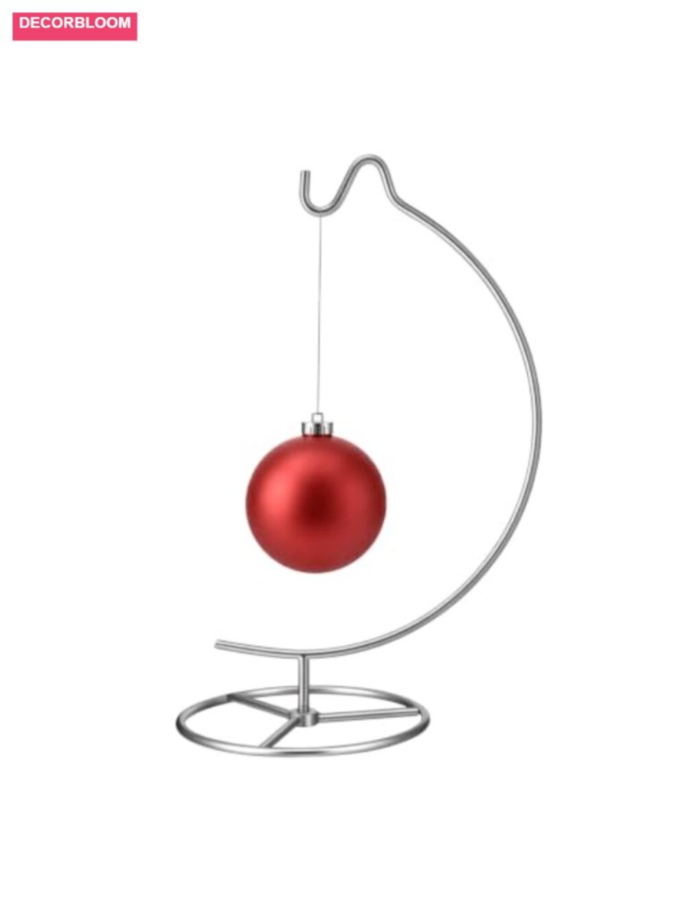 Metal Ornament Display Stand Hanging Hook Holder Tabletop Decor 10.43in